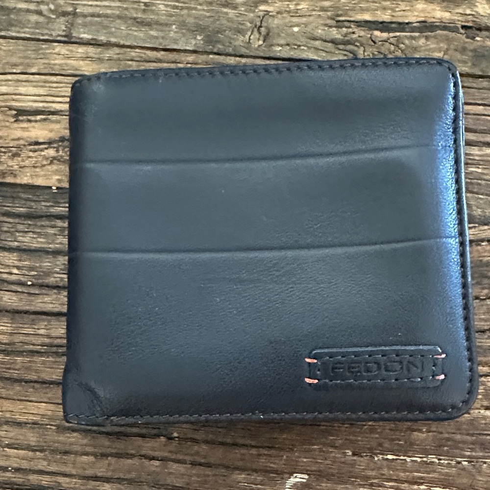 Italian black letter wallet! NEW!!!